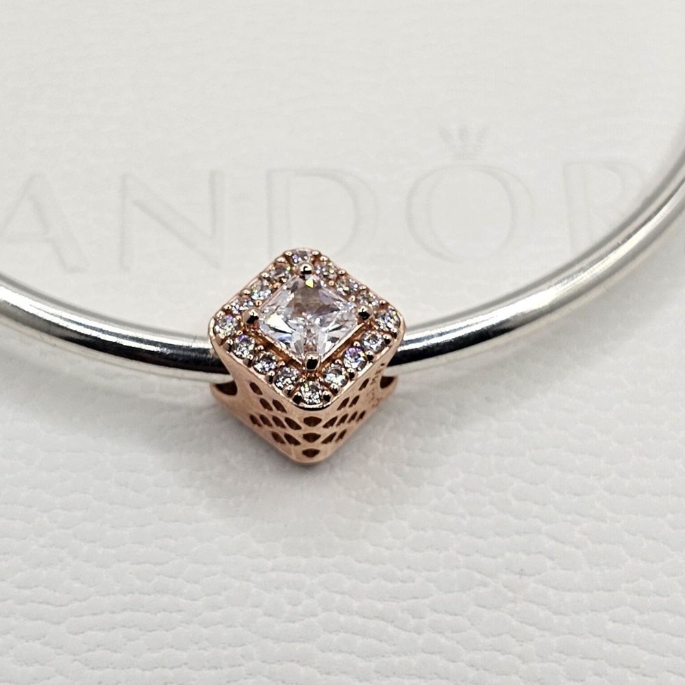 🎁Authentic Pandora ROSE GEOMETRIC CHARM - Picture 6 of 10